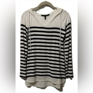 Whbm hooded striped top